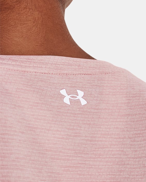 Damen UA Tech™ Vent Shirt, langärmlig, Pink, pdpMainDesktop image number 3
